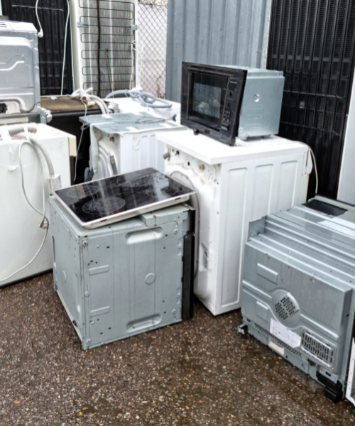 A bunch of different types of appliances on display